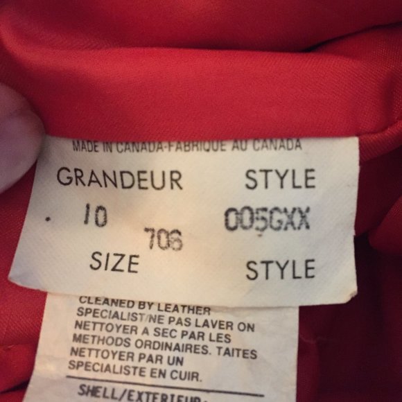 Rumors n' Gossyp 1980s vintage red leather pencil skirt w/pockets - size… - Picture 7 of 11